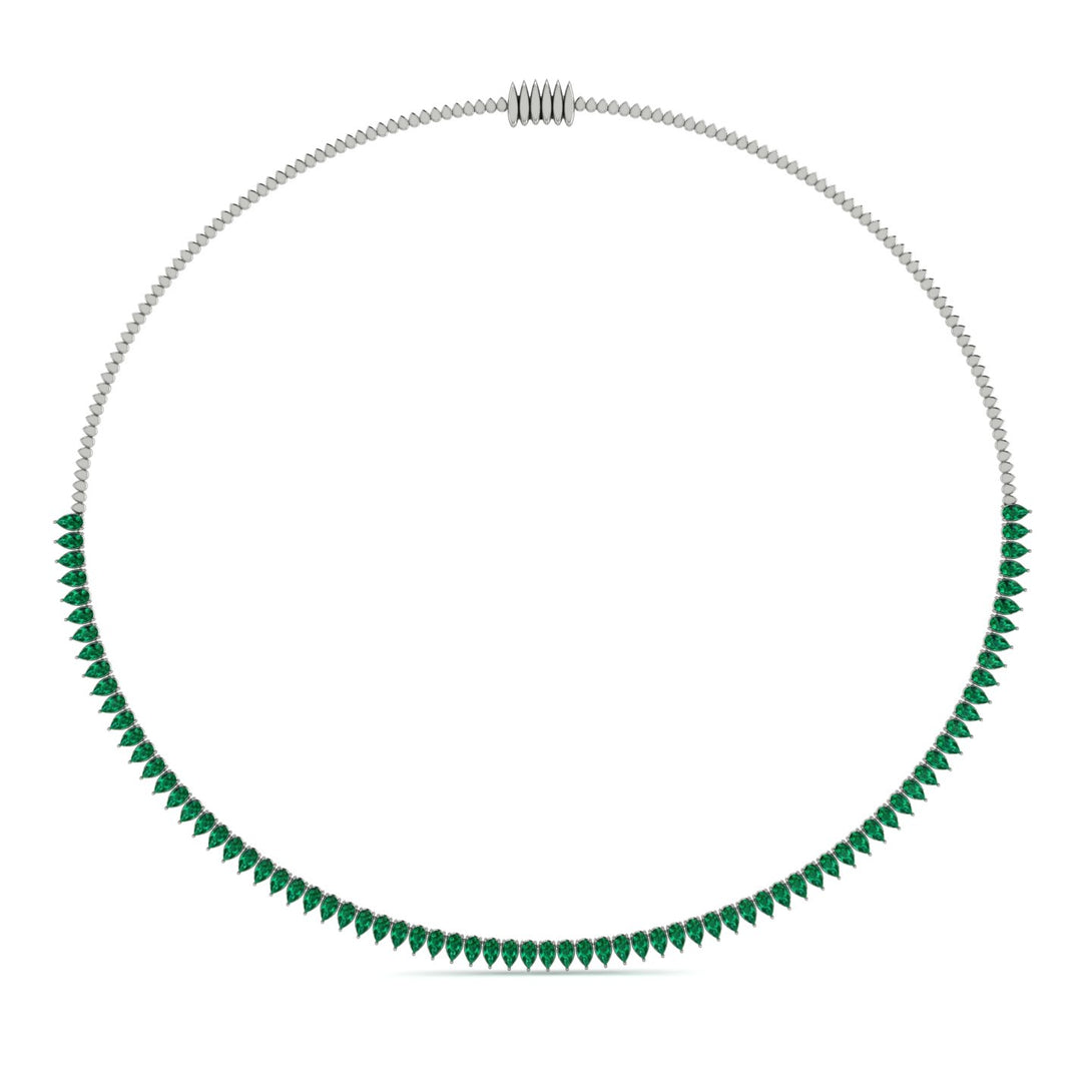Necklace Emerald Pear Shape - Aitana No. 6