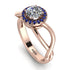 Split Shank Halo Diamond Engagement Ring - Adriana No. 62 image 1