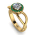 Split Shank Halo Diamond Engagement Ring - Adriana No. 16 image 1