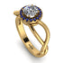 Split Shank Halo Diamond Engagement Ring - Adriana No. 61 image 1