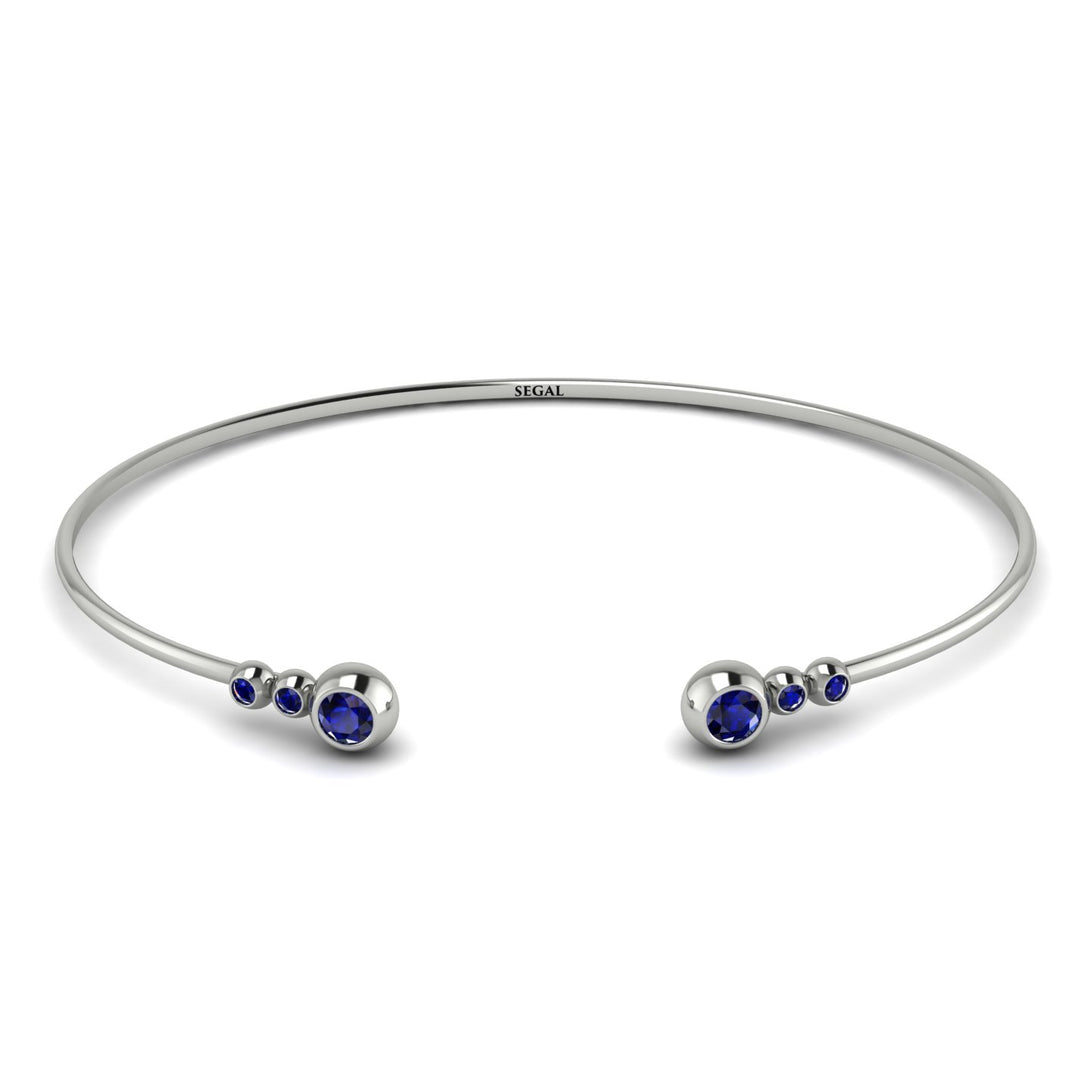 Geometric Bezel Sapphire Bracelet - Josie No. 75
