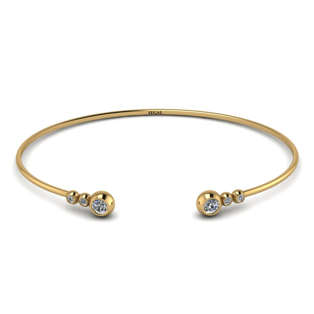 Geometric Bezel Diamond Bracelet - Josie No. 1