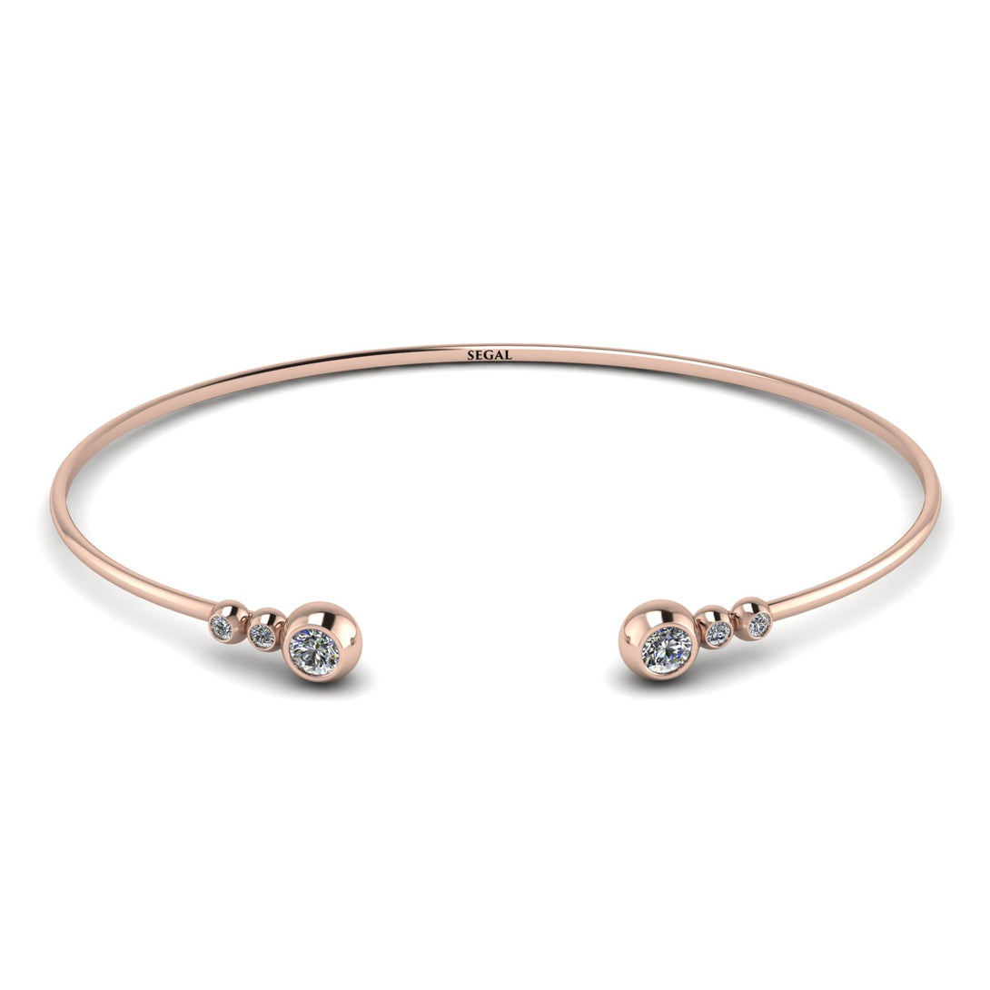 Geometric Bezel Diamond Bracelet - Josie No. 2