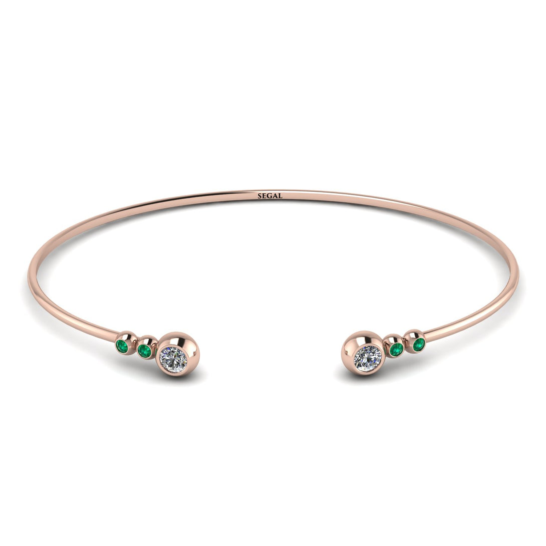 Geometric Bezel Diamond Bracelet - Josie No. 17
