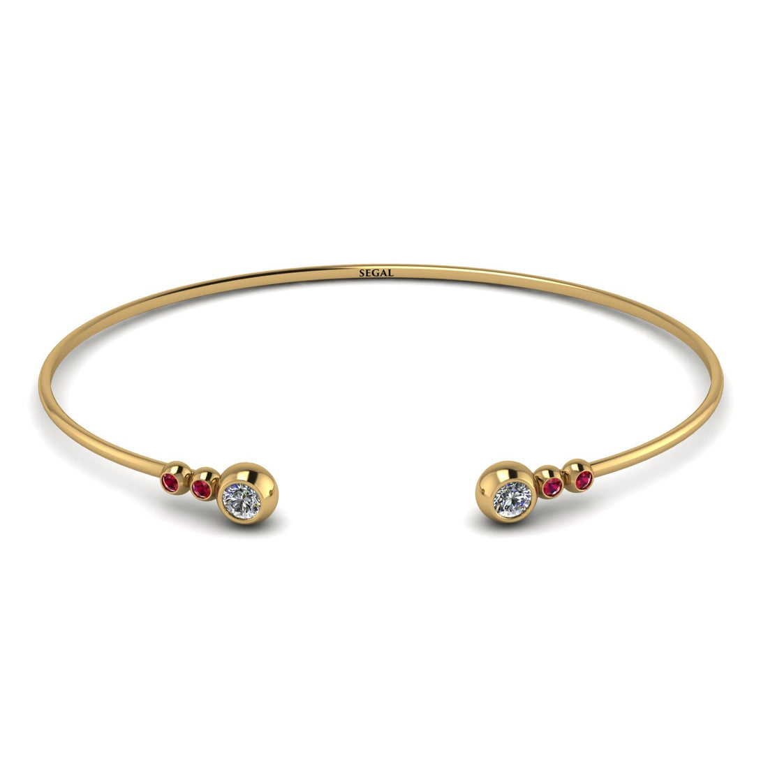Geometric Bezel Diamond Bracelet - Josie No. 46