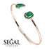 Geometric Pearl And Emerald Emerald Bracelet - Catherine No. 20 image 2