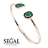 Geometric Pearl And Emerald Emerald Bracelet - Catherine No. 35 image 2