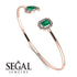 Geometric Pearl And Emerald Emerald Bracelet - Catherine No. 5 image 2