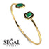 Geometric Pearl And Emerald Emerald Bracelet - Catherine No. 34 image 2
