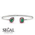 Geometric Pearl And Emerald Emerald Bracelet - Catherine No. 51 image 14