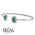 Geometric Pearl And Emerald Emerald Bracelet - Catherine No. 6 image 3
