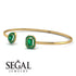 Geometric Pearl And Emerald Emerald Bracelet - Catherine No. 19 image 3