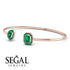 Geometric Pearl And Emerald Emerald Bracelet - Catherine No. 20 image 3