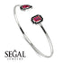 Geometric Pearl And Emerald Ruby Bracelet - Catherine No. 42 image 2