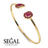 Geometric Pearl And Emerald Ruby Bracelet - Catherine No. 55 image 2