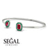 Geometric Pearl And Emerald Ruby Bracelet - Catherine No. 27 image 3