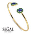 Geometric Pearl And Emerald Sapphire Bracelet - Catherine No. 28 image 2