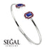 Geometric Pearl And Emerald Sapphire Bracelet - Catherine No. 60 image 2