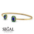 Geometric Pearl And Emerald Sapphire Bracelet - Catherine No. 28 image 3