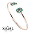 Geometric Pearl And Emerald Diamond Bracelet - Catherine No. 17 image 2