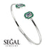 Geometric Pearl And Emerald Diamond Bracelet - Catherine No. 18 image 2