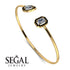 Geometric Pearl And Emerald Diamond Bracelet - Catherine No. 31 image 2