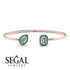 Geometric Pearl And Emerald Diamond Bracelet - Catherine No. 17 image 14