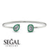 Geometric Pearl And Emerald Diamond Bracelet - Catherine No. 18 image 14
