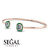 Geometric Pearl And Emerald Diamond Bracelet - Catherine No. 17 image 3