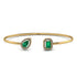 Geometric Pearl And Emerald Emerald Bracelet - Catherine No. 4 image 1