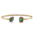 Geometric Pearl And Emerald Emerald Bracelet - Catherine No. 49 image 1