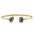 Geometric Pearl And Emerald Ruby Bracelet - Catherine No. 25 image 1