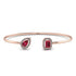 Geometric Pearl And Emerald Ruby Bracelet - Catherine No. 11 image 1