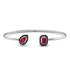 Geometric Pearl And Emerald Ruby Bracelet - Catherine No. 42 image 1