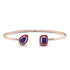 Geometric Pearl And Emerald Sapphire Bracelet - Catherine No. 59 image 1