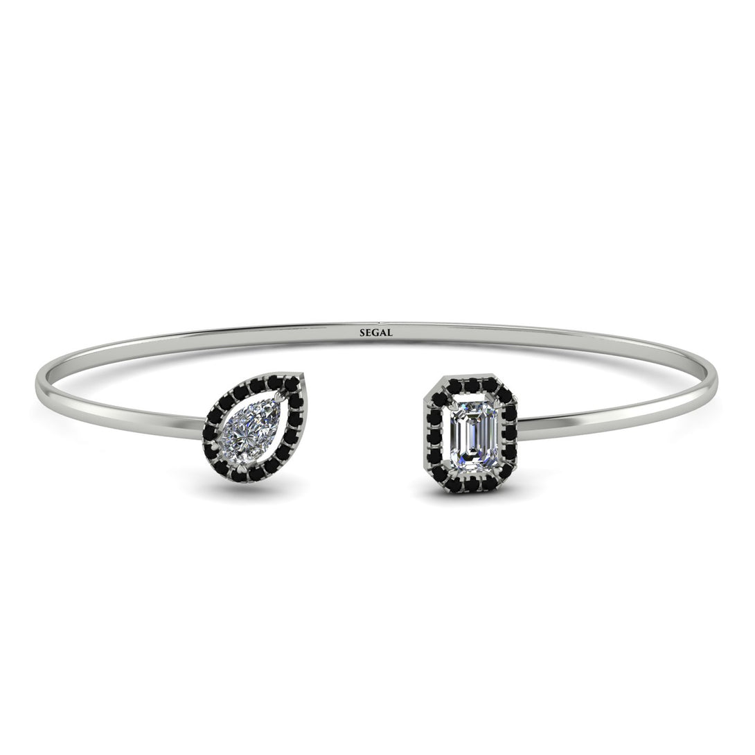 Geometric Pearl And Emerald Diamond Bracelet - Catherine No. 33