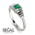 Geometric Princess Cut Emerald Ring - Everleigh No. 6 image 2