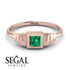Geometric Princess Cut Emerald Ring - Everleigh No. 5 image 6