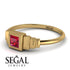 Geometric Princess Cut Ruby Ring - Everleigh No. 10 image 3