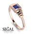 Geometric Princess Cut Sapphire Ring - Everleigh No. 14 image 2