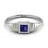 Geometric Princess Cut Sapphire Ring - Everleigh No. 15 image 1