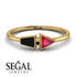 Geometrical Arrow Black Diamond Ring - Gracie No. 40 image 2