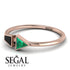Geometrical Arrow Black Diamond Ring - Gracie No. 35 image 3