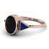 Geometrical Bezel Black Diamond Ring - Trinity No. 44 image 1