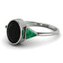 Geometrical Bezel Black Diamond Ring - Trinity No. 36 image 1
