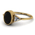 Geometrical Bezel Black Diamond Ring - Trinity No. 31 image 18