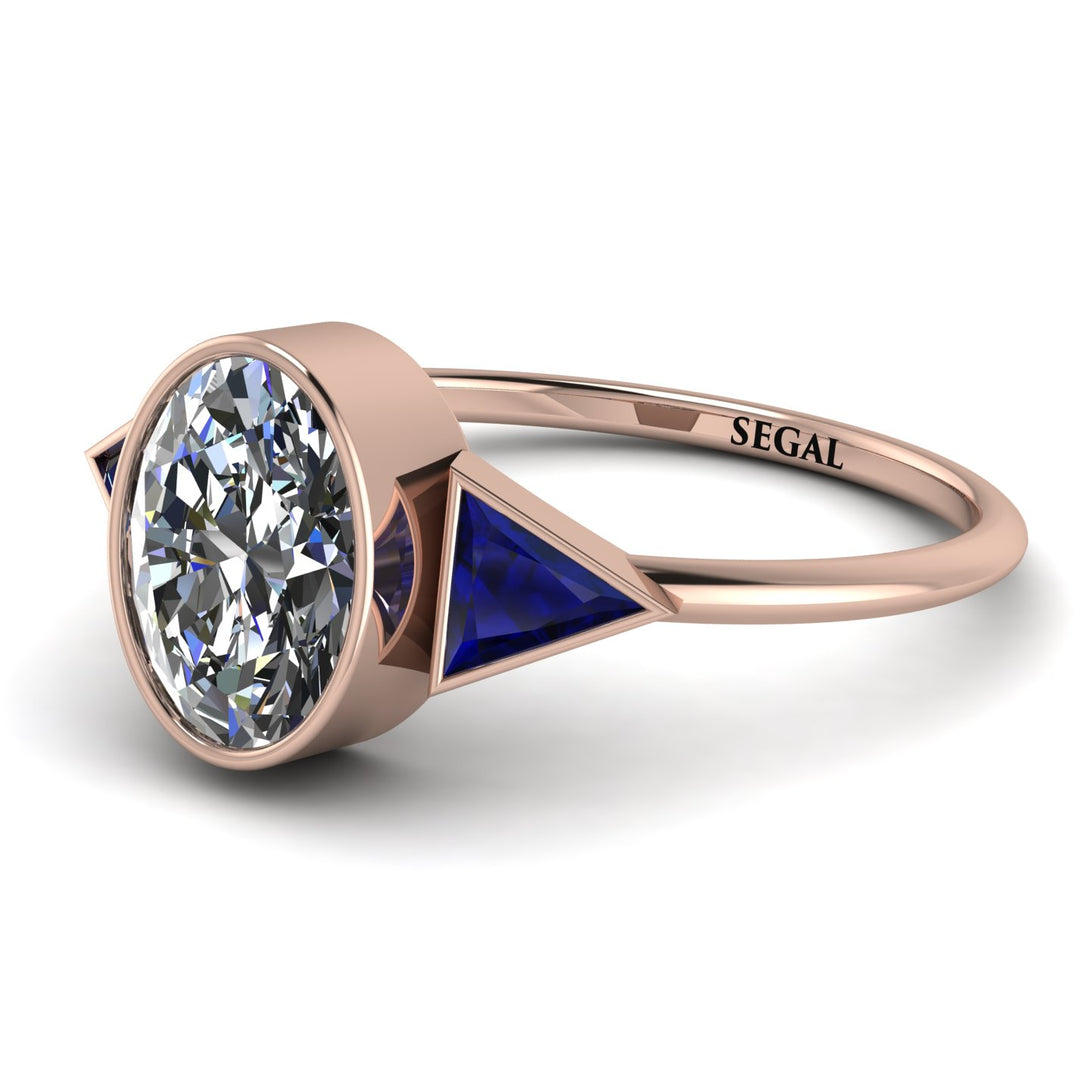 Geometrical Bezel Diamond Ring - Trinity No. 14