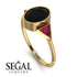 Geometrical Bezel Black Diamond Ring - Trinity No. 40 image 2