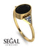 Geometrical Bezel Black Diamond Ring - Trinity No. 31 image 19