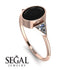 Geometrical Bezel Black Diamond Ring - Trinity No. 32 image 18